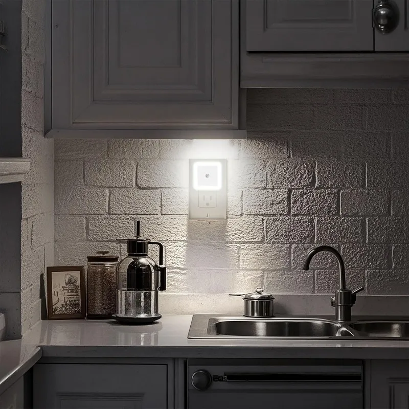 1/2/4 قطعة ضوء الليل المكونات في نوع الجدار مناسبة لغرفة النوم الحمام الدرج ضوء الممر ضوء من الغسق إلى الفجر