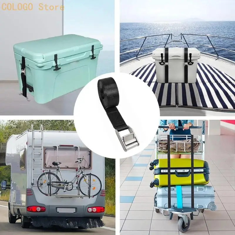 Immagine 3: Set fissaggio del carico della batteria, 25 mm x 122 con hardware bloccaggio, 4 ancoraggi metallici e 8 viti per