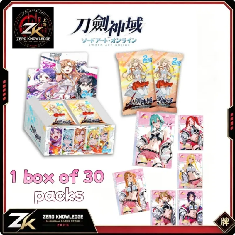 Tarjeta Coleccionable de Sword Art Online de Pomelo Card, Manga Japonés, Light Novel, Caja Sorpresa, Juguete, Regalo