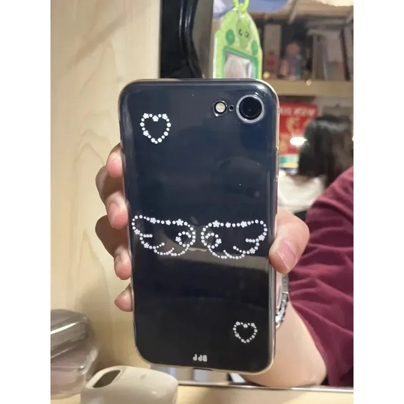Ins Korean Lovely Angel Wing Phone Case For Samsung Galaxy S24 S23 S22 S25 Ultra Plus Soft Transparent Cover S22+ S23+ S24+ S25+ - Image 4