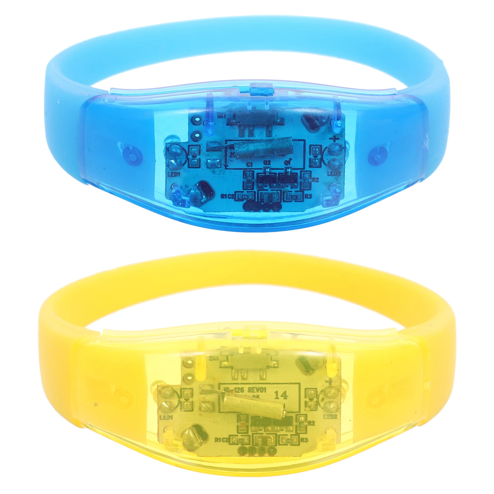 

2pcs Glow Bracelets Glow in Dark Party Accessories Women Light Up Bracelets Night Run LED Bracelet Outdoor Sports Cycling