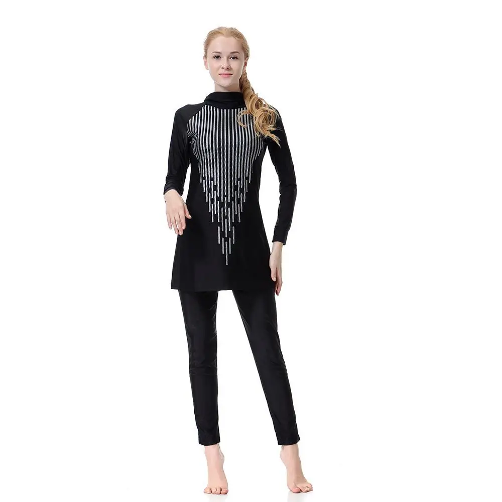 

Women's Clothing Muslim Fashion Muslim Swimwears Conservative Bold Color Swimsuit​ High Strecth Swiming Suit Beach style Summer