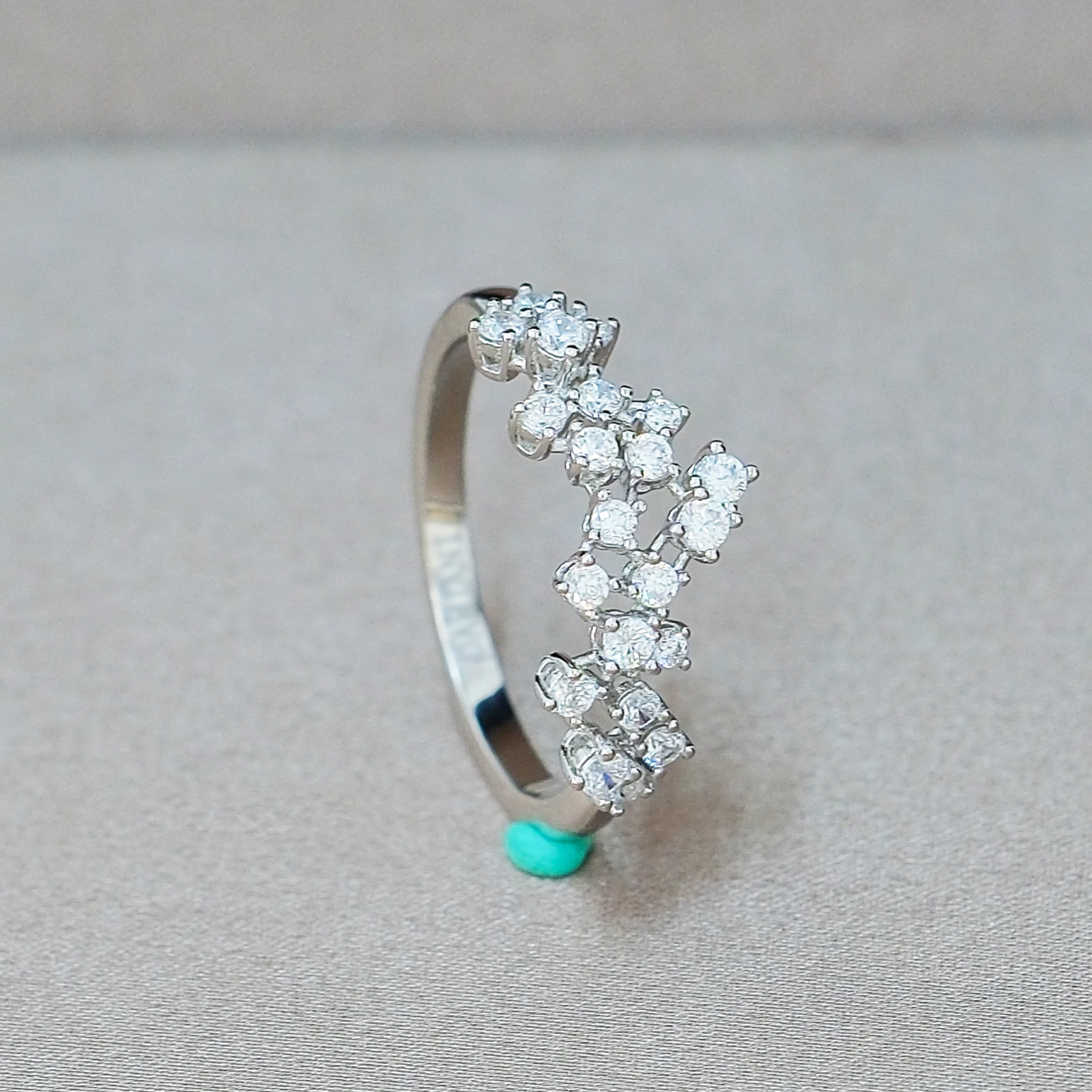 

Кольца из стерлингового серебра 925 пробы с изогнутым дизайном «Мимоза», позолоченные 18-каратным золотом, с блестящими цирконами, для свадьбы, помолвки, годовщины