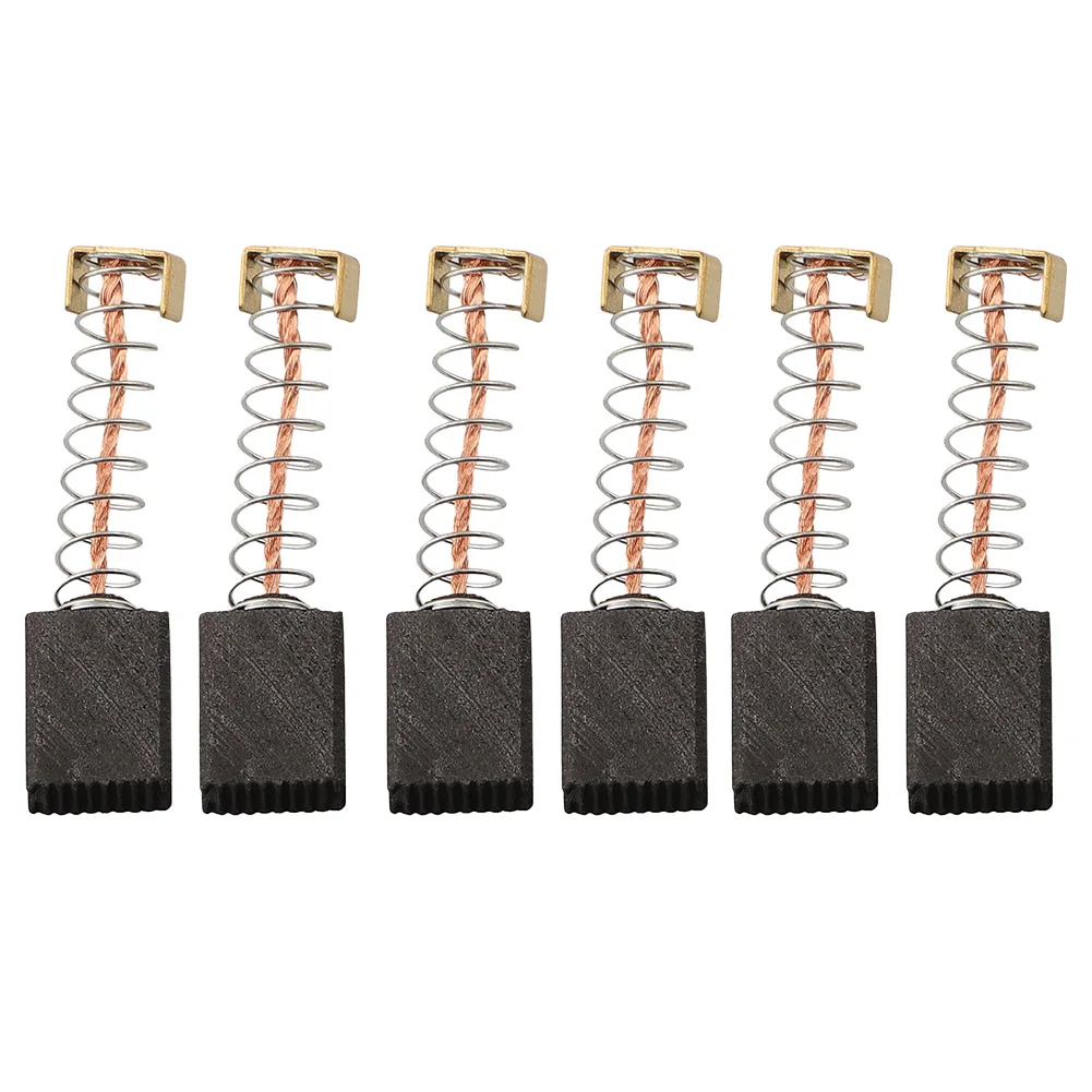 6pcs 6x10x14mm Carbon Brushes Motor Coal Grinding Coal For Parkside PBH 1500 A1 Replacing Brushes Repairs Intermittent Motors