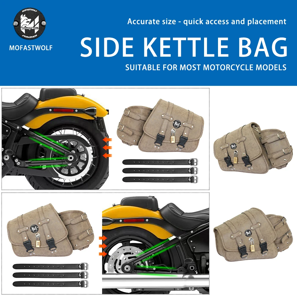 Motorcycle Edge Bag Quick Detachable Rocker Arm Bag Modified Edge Box Water Bottle Carrier for Bikers
