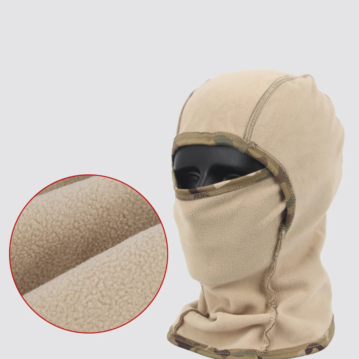 

Balaclava Velvet Mask Suitable For Fishing Cycling Skiing Wind And Sand Protection UV Protection, Hunting Air Gun Shooting Mask