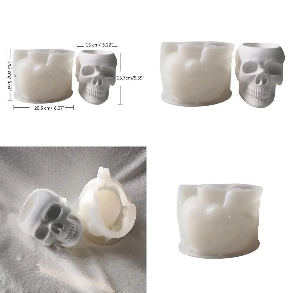 

J78F Skull Flowerpot Mould European and American Classical Characters Scented Material Mold Home Decoration