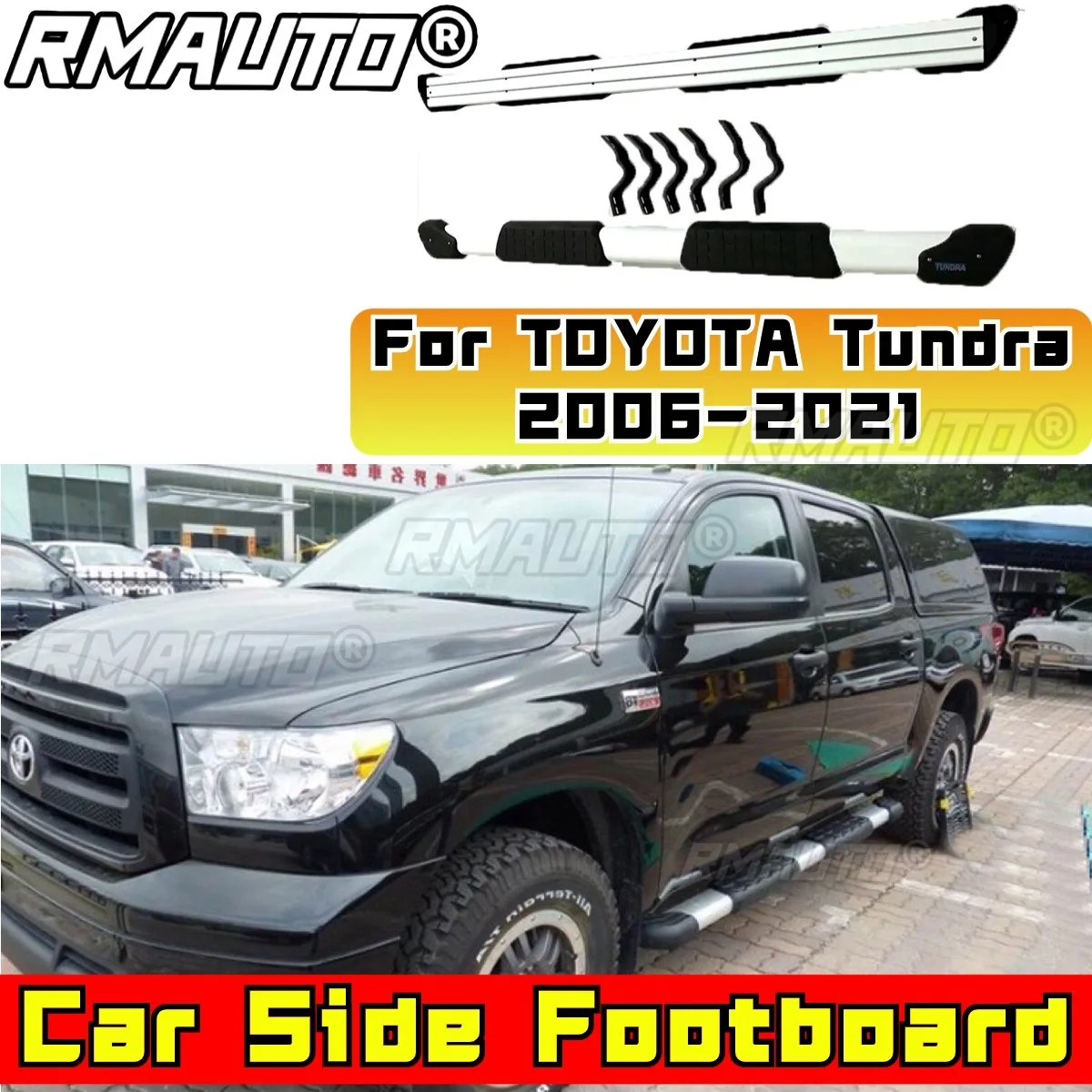 

Для TOYOTA боковая подножка внешняя часть для TOYOTA Tundra 2006-2021 подножка автомобильные аксессуары