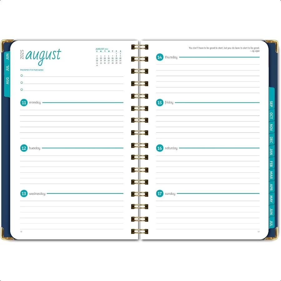 HARDCOVER السنة الأكاديمية 20252026: يونيو 2025 خلال يوليو 2026 5.5x8 جدول أعمال يومي أسبوعي شهري سنوي. مجلد الجيب المرجعي