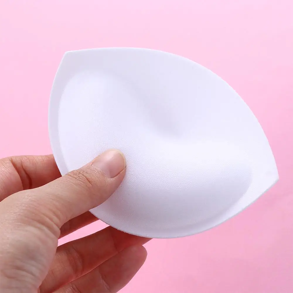 1Pair Sponge Bra Pads Push Up Breast Enhancer Removeable Bra Padding Inserts Cups for Women Swimsuit Bikini Padding Intimates