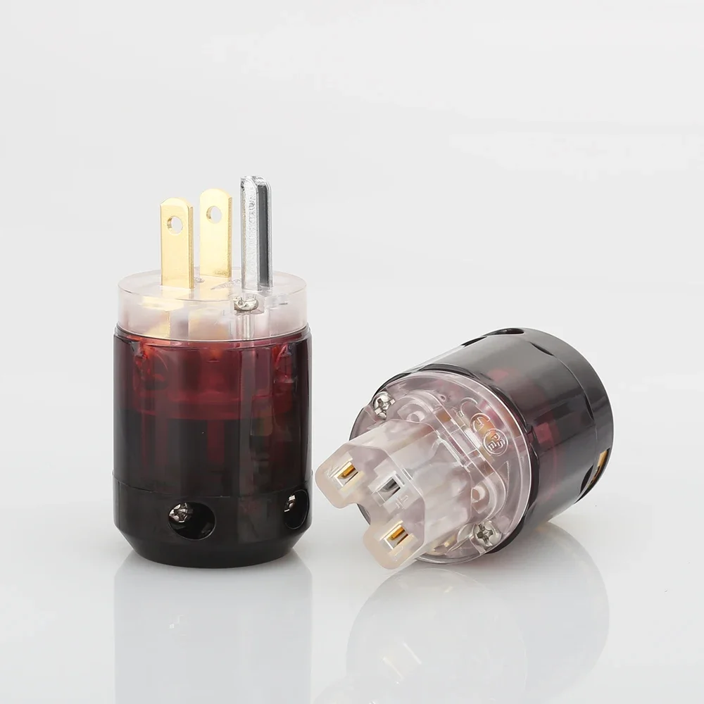 P-079 C-079 IEC + P079 Позолоченная 24-каратная вилка питания США + разъем питания IEC Hi-Fi DIY C079 Вилка питания