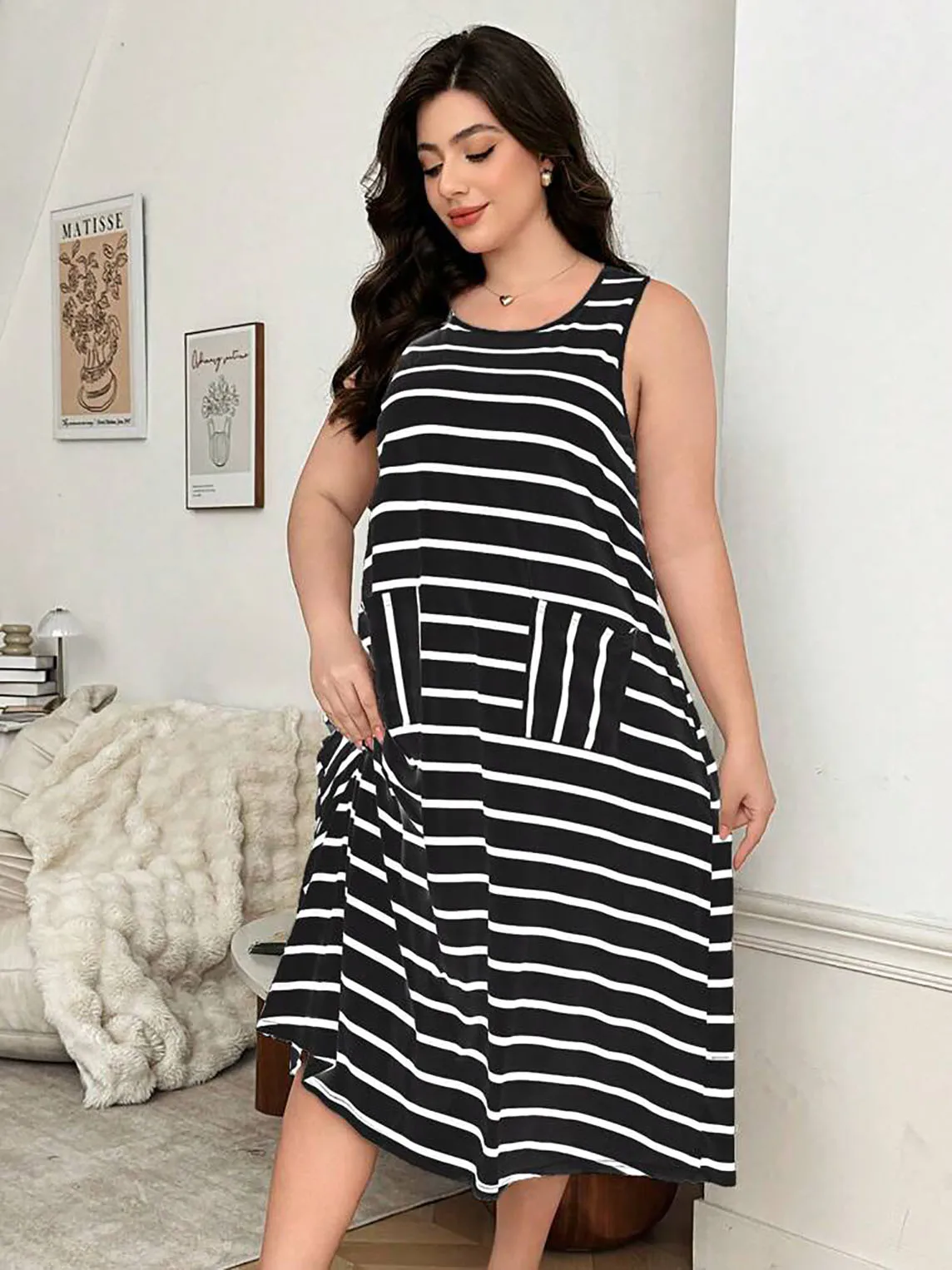 

Женское платье-майка больших размеров