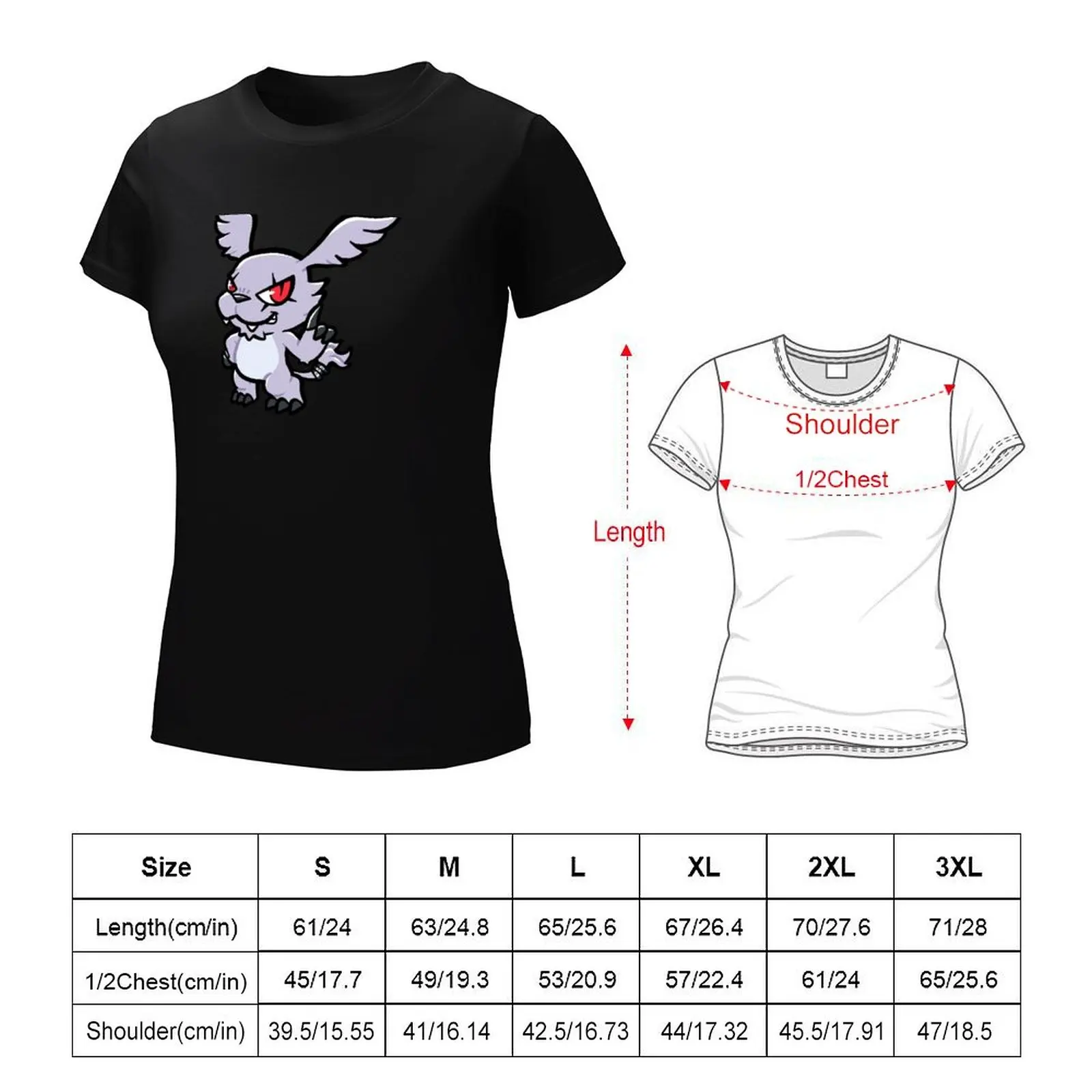 Camiseta de anime Gazimon para mujer, ropa de secado rápido, tops