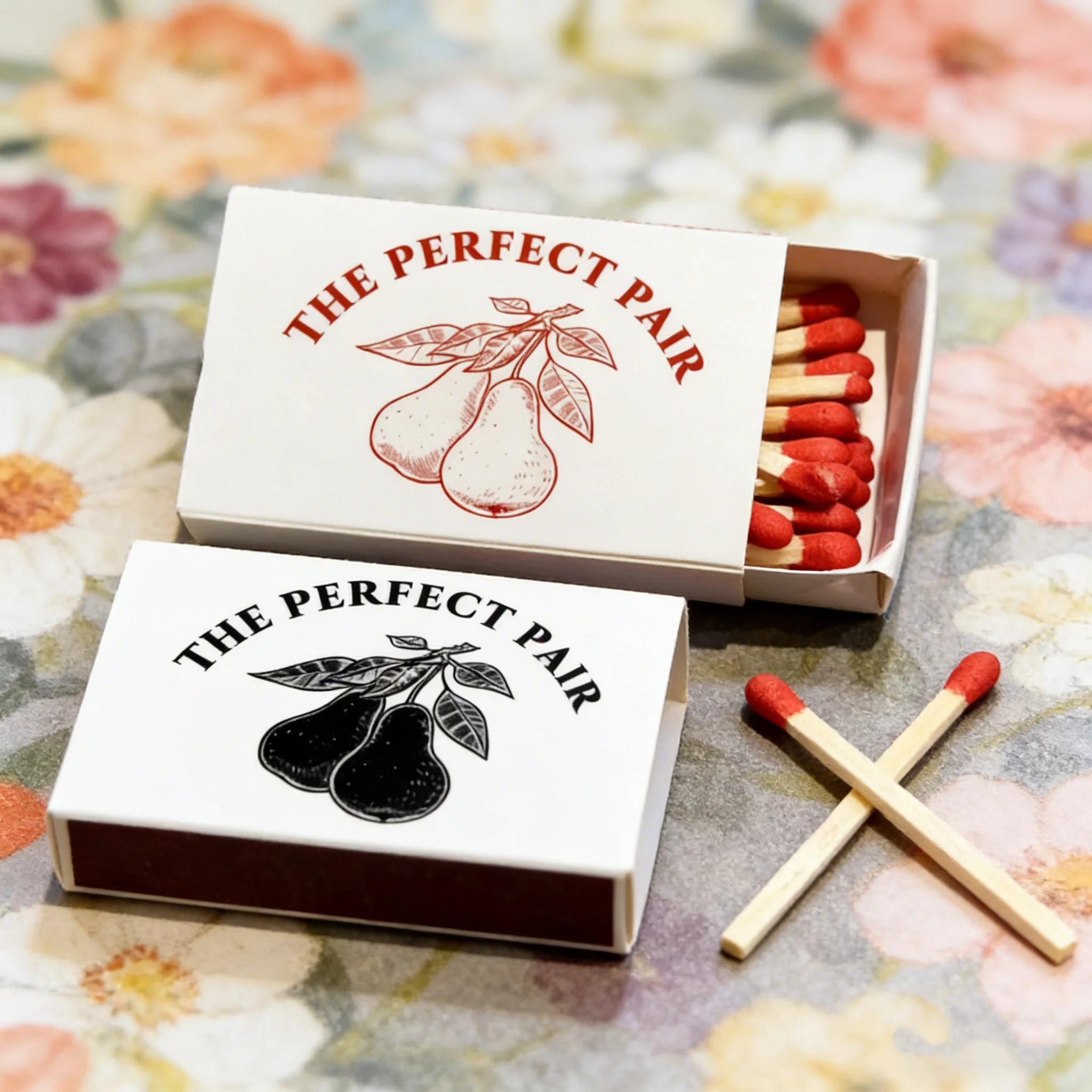 personalized-wedding-matchbooks-elegant-bridal-shower-guest-favors-custom-the-perfect-pair-keepsakes
