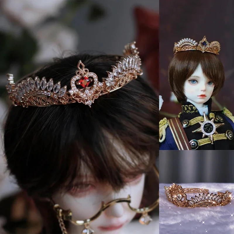 （Customize 30 Days） 1/6 1/4 1/3 MDD MSD Doll BJD/SD doll Accessories jewels white blue head ornament headband 1pcs