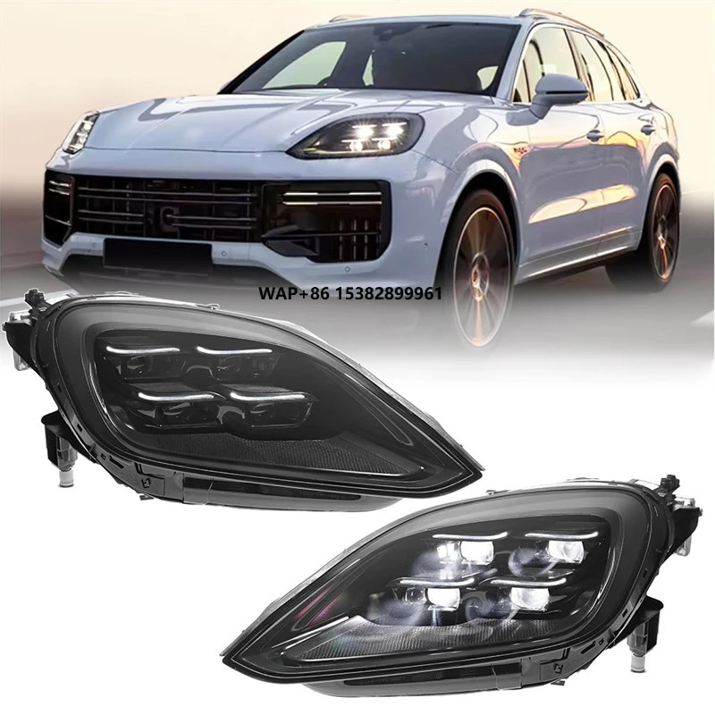 

Full Led Headlight for Porsche Cayenne 2024 2025 Upgrade matrix Head Light Front Lamp DRL 12V Headlamp Car Accessories
