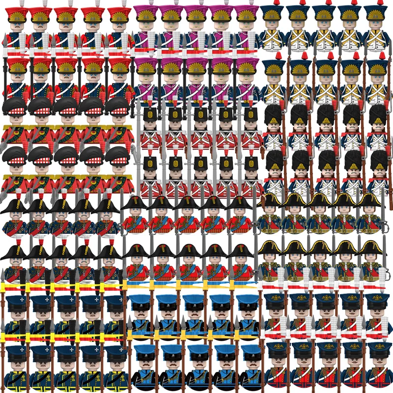 

Kids Toys Napoleonic Army General Soldier Building Blocks Imperial Navy Mini Action Figures Toys For Kids Christmas Gifts