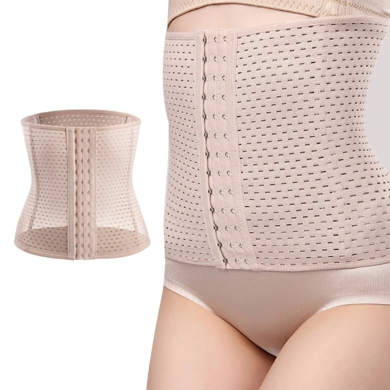 Women Waist Trainer Breathable Mesh Underbust Corsets Cincher Postpartum Belt Drop Shipping