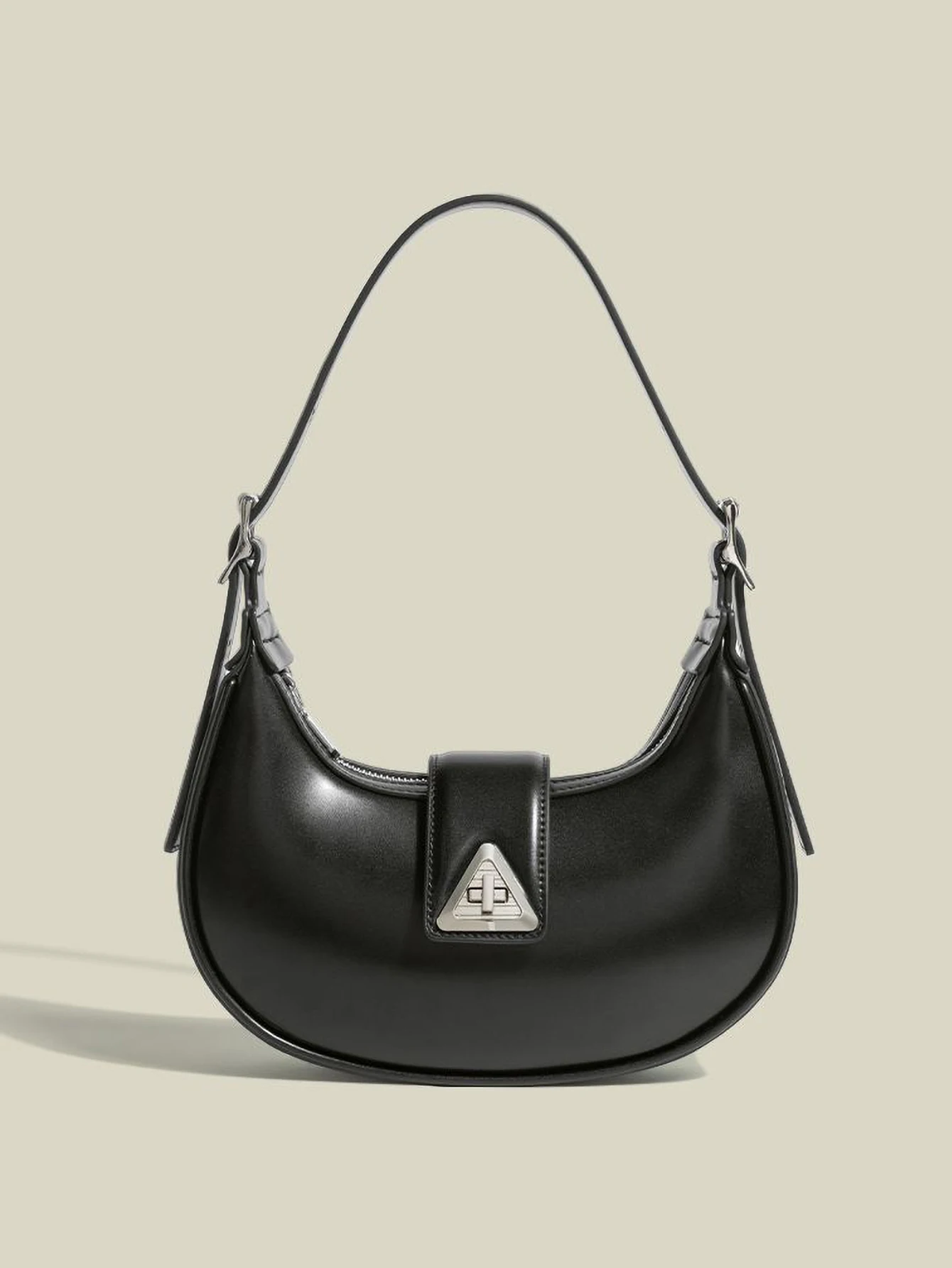 

New women's fashionable crescent bag, fashionable and lightweight underarm bag, solid color single shoulder crossbody bag