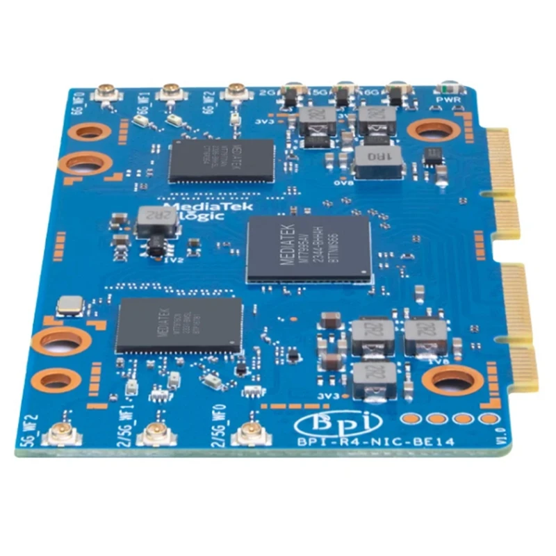 For Banana Pi BPI-R4-NIC-BE14 Wifi7 Module Accessories For BPI-R4 Mediatek MT7995AV Chipset 2 Pcie 3.0 Interface,2-Lane