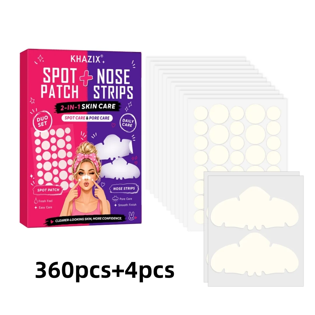 364pcs Hydrocolloid Acne Pimple Patch, Hydrocolloid Spot Stickers, Covering Zits and Defect, Nighttime Spot Stickers for Face