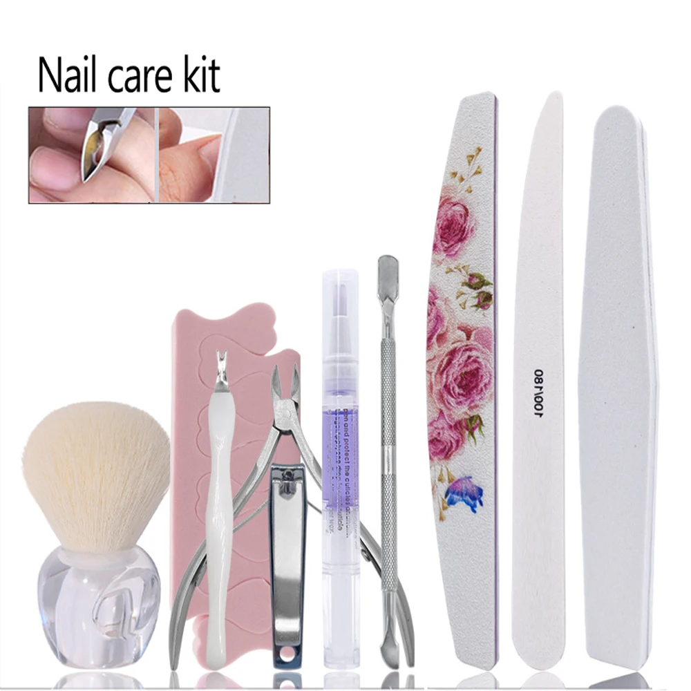 

Nail Files Brush Durable Buffing Grit Nail Art Accessories Cuticle Nipper Sanding File Polish Tools. Freeform Nail Manicure Kit