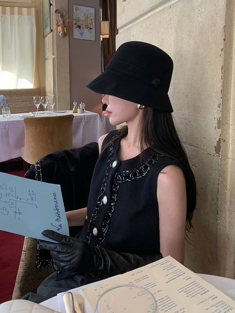 

Вязаный жилет SMOL из бархатной ткани с круглым вырезом, приталенный, для повседневной носки, ветрозащитный, зимняя коллекция, на пуговицах, полиэстер