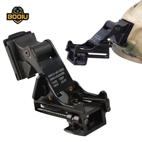 BOOIU 전술 헬멧 야간 투시경 고글 마운트 NVG PVS-14 PVS-7 헬멧 브래킷 야외 스포츠 헬멧 마운트 액세서리
