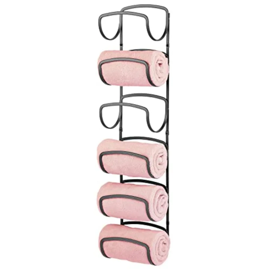 

Metal Towel Shelves Towel Rack for The Bathroom with 6 Compartments Practical Bathroom Accessories for Both Large and Small T