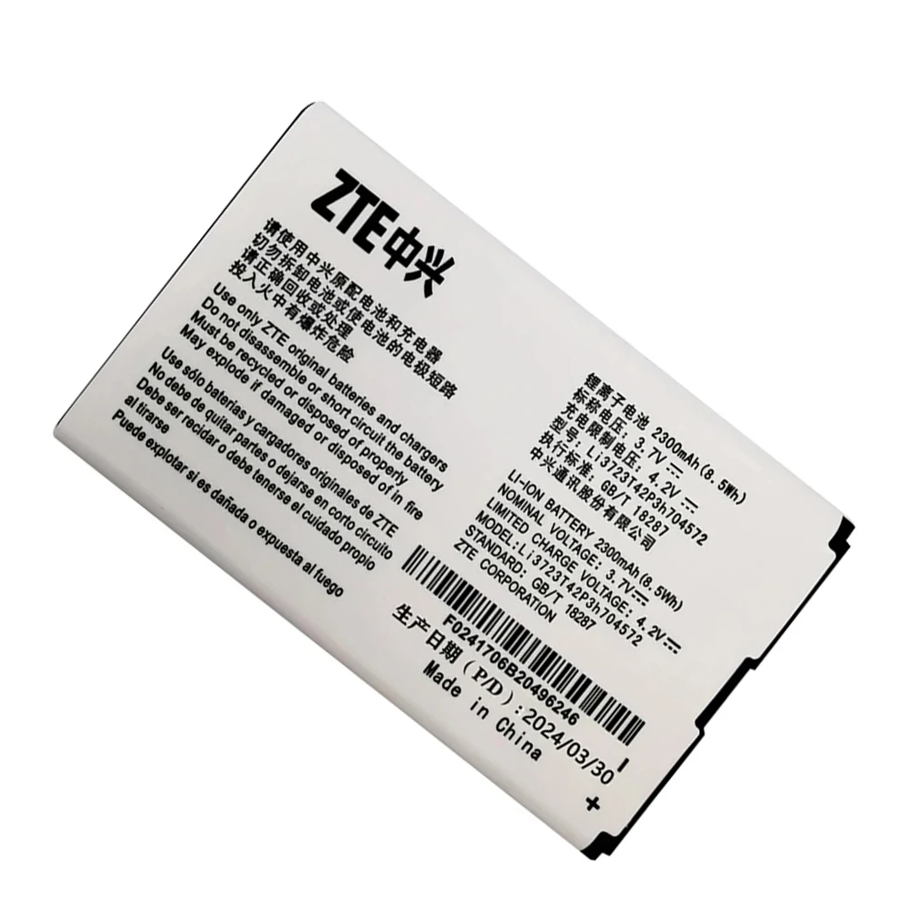 Новый аккумулятор высокого качества Li3723T42P3h 704572 Для ZTE MF91 MF90 4G WIFI модем маршрутизатора 2300 мАч аккумуляторная батарея на складе