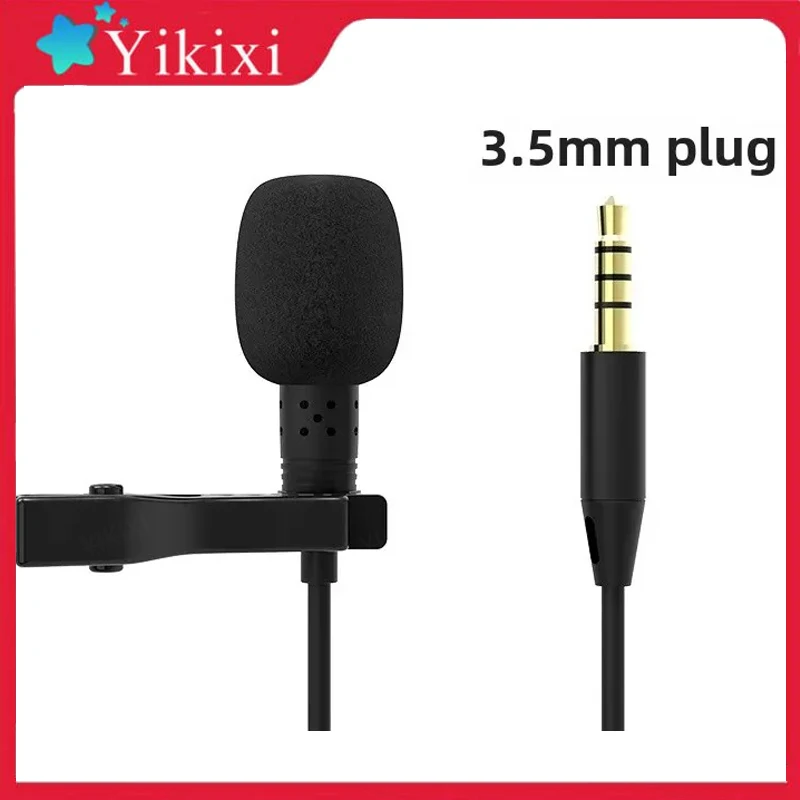 

Portable Mini USB Microphone Noise Reduction Lapel Style for Live Broadcast Food Streaming Mobile Phone Computer Recording
