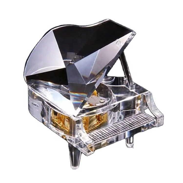 

Factory Directed Yunsheng Brand Logo 30 Note Deluxe Crystal Piano Music Box