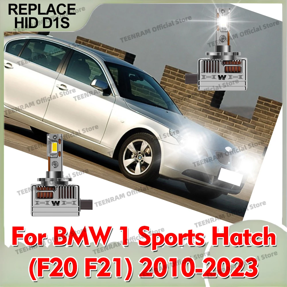2Pcs D1S D1R LED Headlight Bulbs 50000LM Copper Tube For BMW 1 Sports Hatch F20 F21 2010 2011 2012 2013 2014 2015 2016 2017-2023