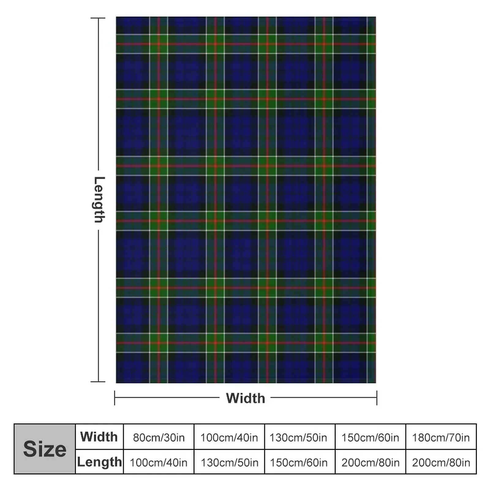 Clan Colquhoun Tartan Throw Blanket Camping Thermal Blankets