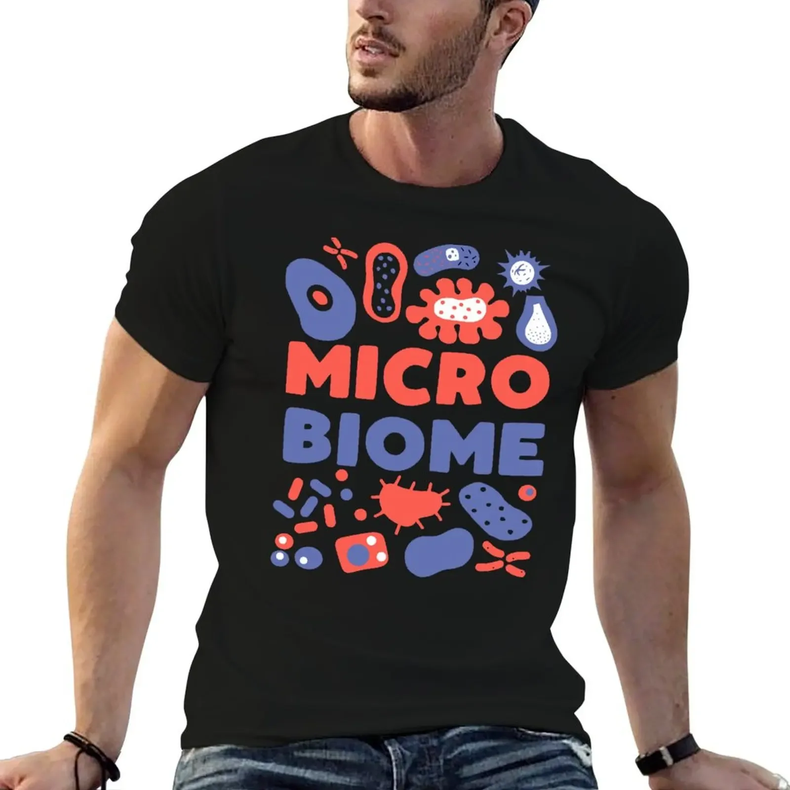 Funny Microbiome - microbiologist gift T-Shirt shirts graphic tees summer top heavyweights graphic shirts clothes for men