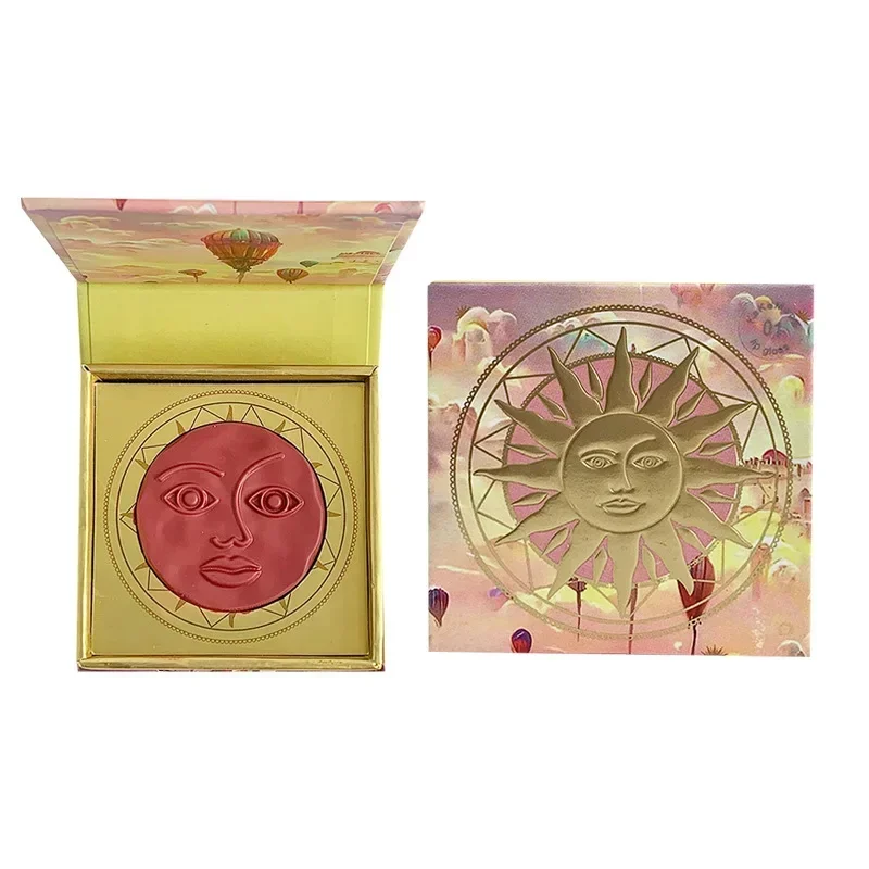 Trucco carino Coreano Sun Moods Blush Argilla Facile da applicare Fard per trucco naturale tridimensionale illuminante a bassa saturazione