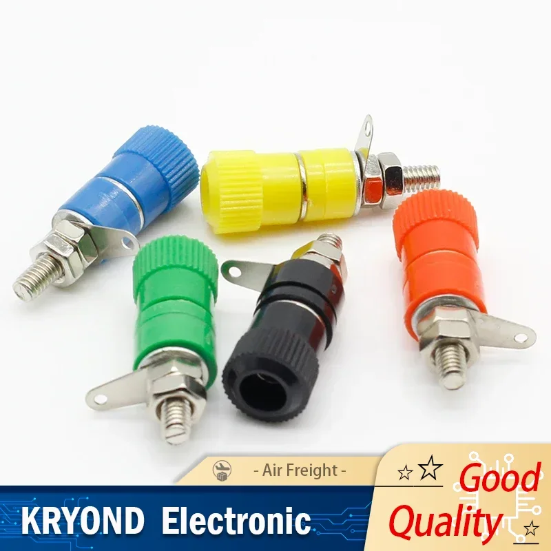 10PCS/LOT 4mm Terminal Blocks Amplifier Terminal Connector Binding Post Banana Plug Jack Mount