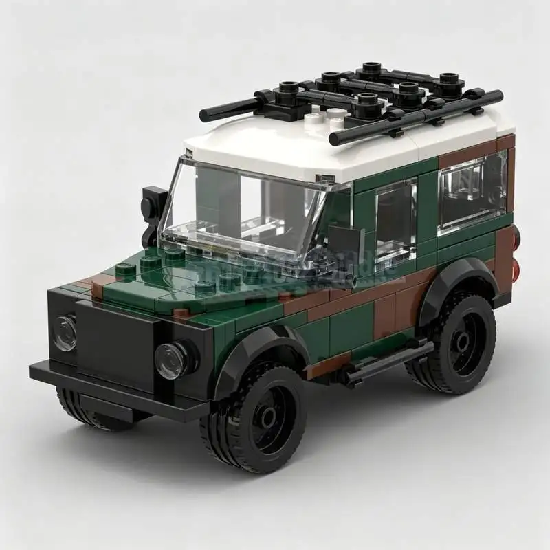 NEW 208PCS Land Rover Defender Off Road Vehicle Car Model DIY Assembly Building Blocks Educational Toy Collection Creative Gift
