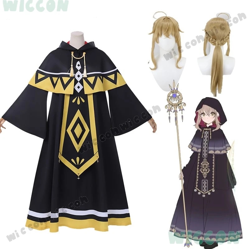 

Witch Robe Costumes Clothes Silent Witch Monica Everett Cosplay Reyn Norton Outfit Black Halloween Carnival Women 2025 New Anime