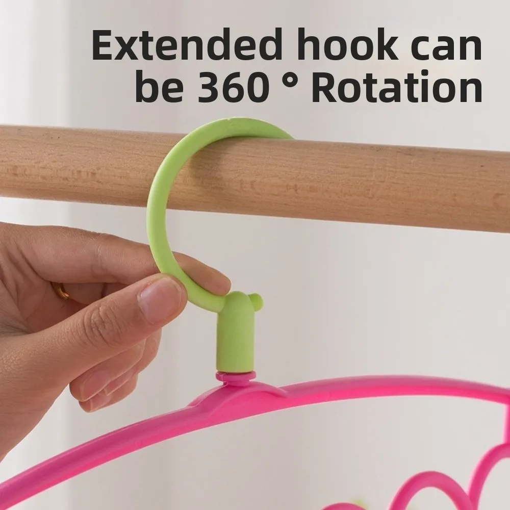 

New Multifunctional Clothing Storage Rack Space-saving Reusable Clothes Hanger Plastic Continuous Hanger Household Supplies