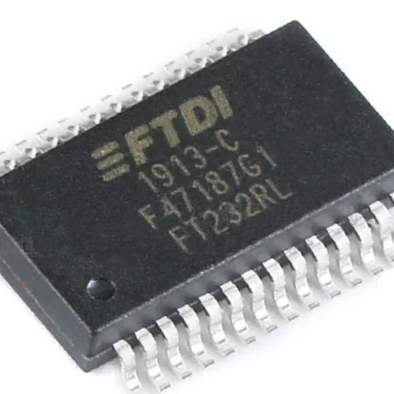 FT232RL-REEL SSOP28 Surface Mount USB Serial Converter IC USB UART Interface Chip Serial Communication Integrated Circuit
