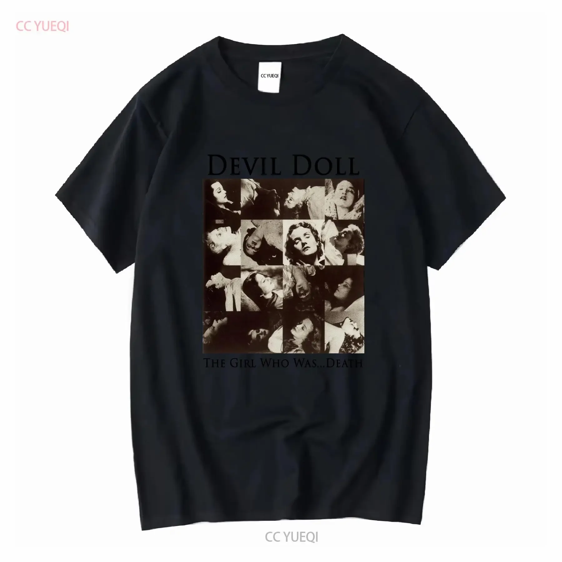Devil Doll The Girl Who Was Death V2 T Shirt cotton Men's all sizes S 5XL 18 colors band poster album cover vintage Washed