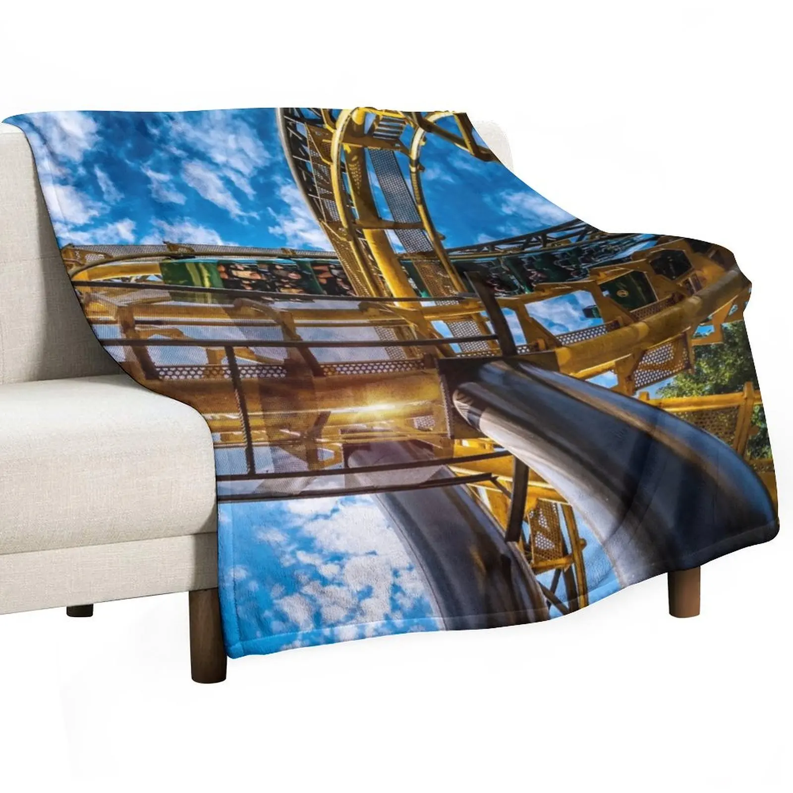 

The Loch Ness Monster, Busch Gardens Williamsburg Throw Blanket Flannel Fleece Soft Warm Throw Blanket