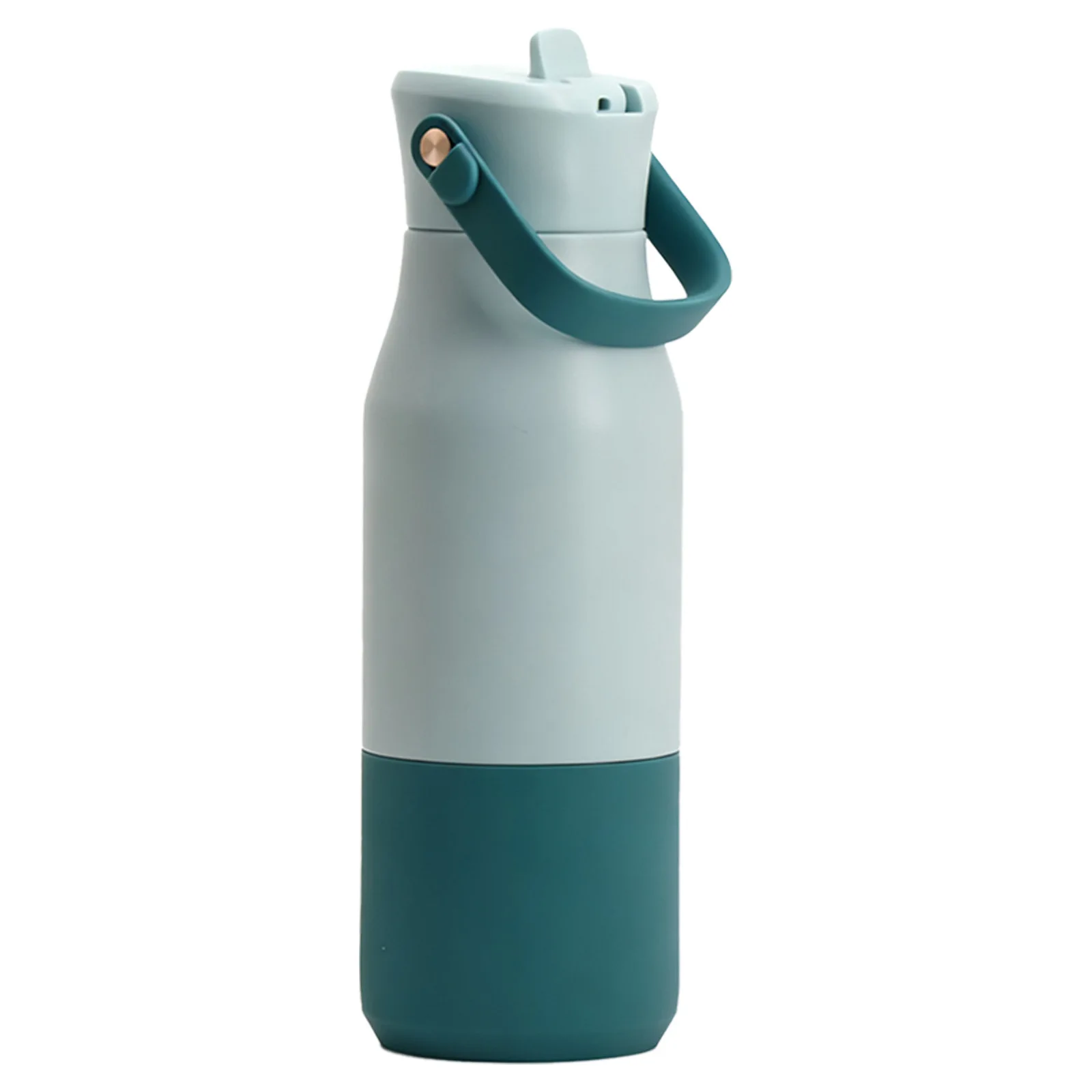 New detachable handle stainless steel insulated cup straw water cup macaron contrasting color series outdoor cold insulation