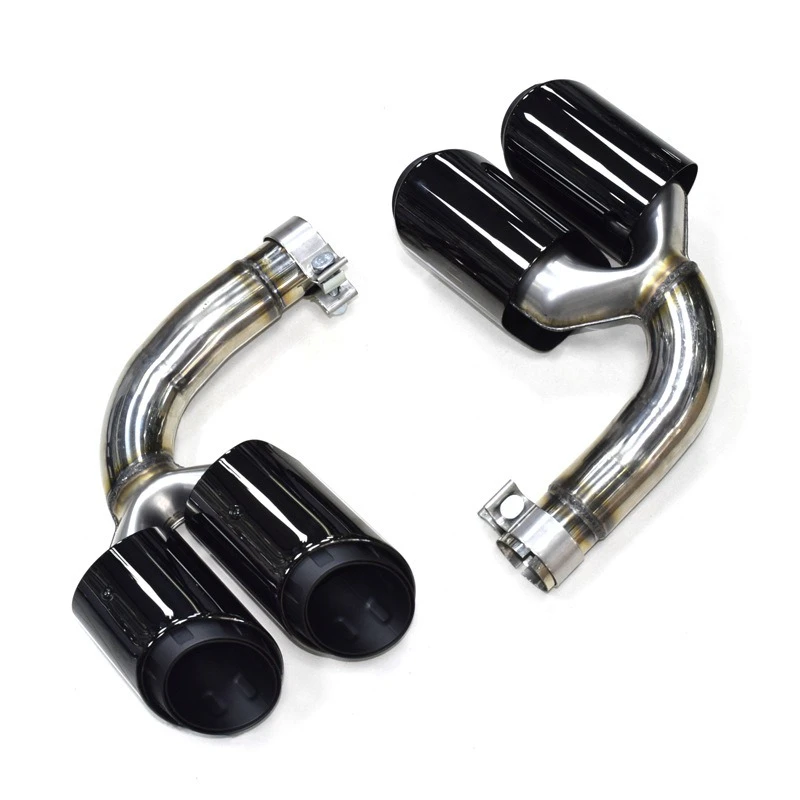 

Suitable for car four-outlet tail throat exhaust pipe black tail nozzle