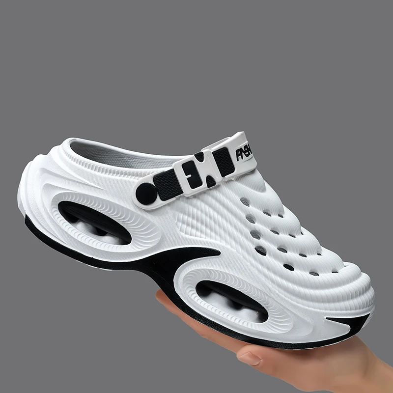 

Couple Slippers for Men and Women, Two Ways to Wear Them, Thick-Soled Breathable Slippers, Non-Slip Outdoor Casual Slippers, Summer Beach Sports Sandals