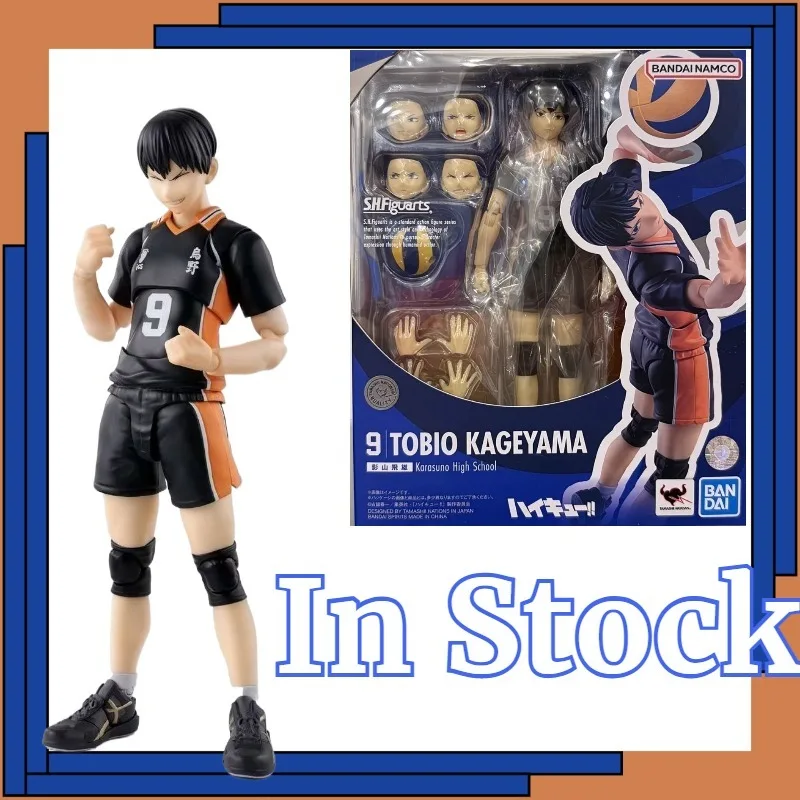 

В наличии оригинальный, подлинный BANDAI SHF Haikyuu!! Фигурки Тобио Кагеямы, подвижные модели, игрушки, аниме-персонажи