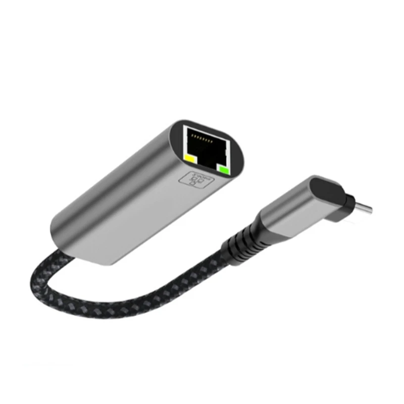 Adaptador Ethernet, Adaptador USB para RJ45 2.5Gbps Gigabit LAN para Laptops DropShipping