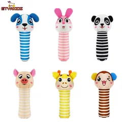 Karikatür çan çıngırak çocuk bebek yumuşak peluş çıngırak oyuncaklar yenidoğan çıngırak Mobiles bebek bebek Bebe oyuncaklar noel hediyesi