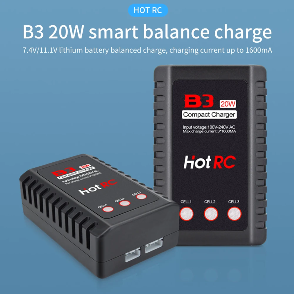 EU/US Plug Balanced battery charger for iMaxRC iMax B3 Pro Compact 2S 3S Lipo Power Supply Charger for RC Helicopter